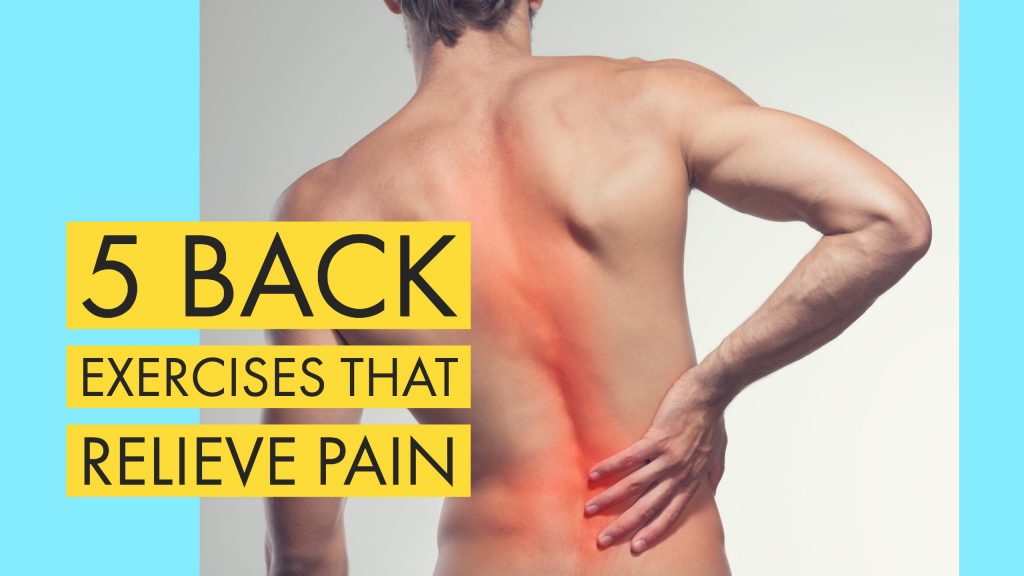A man holding his painful lower back